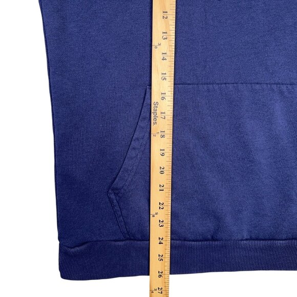 Under Armour Rival Hoodie Mens Medium M Blue Fitted Pullover Sweatshirt - Picture 6 of 11